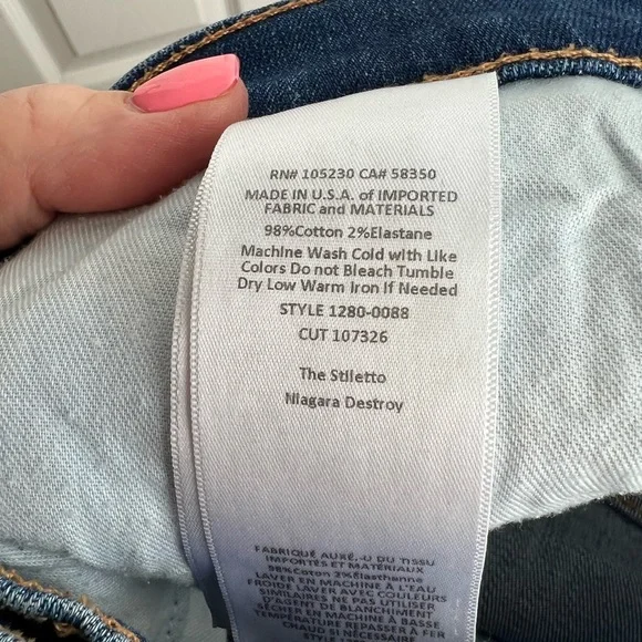 Current/Elliott The Stiletto Jeans Size 28 Skinny - Picture 11 of 11